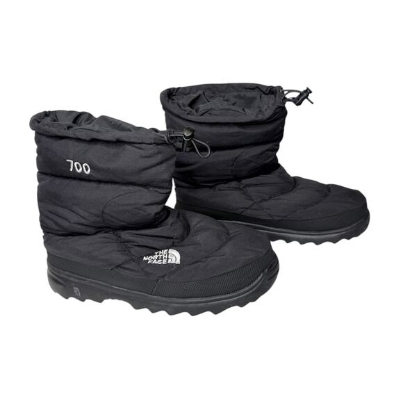 The Northface Winter Down Snow Boots Mens Black Quilted Nuptse Apres 9 main image 2